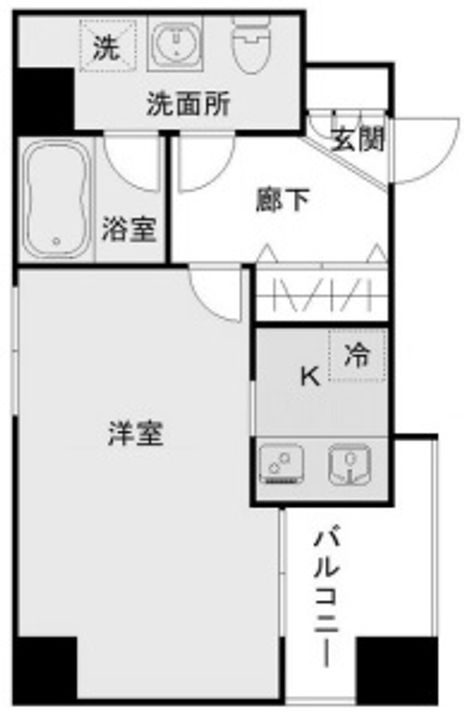 東京都荒川区西日暮里5(マンション)の賃貸物件の間取り