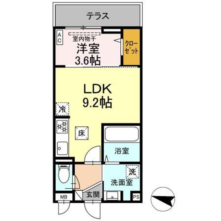 E-comfort Flatの間取り
