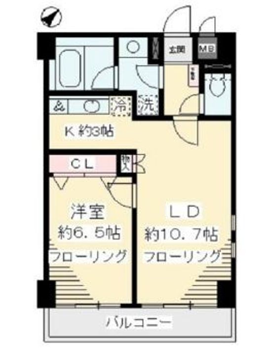 リッツ喜多見の間取り