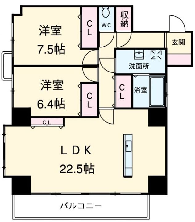 ランディングモジュールの間取り