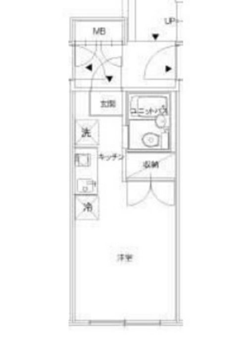 アールアパートメント大供表町の間取り