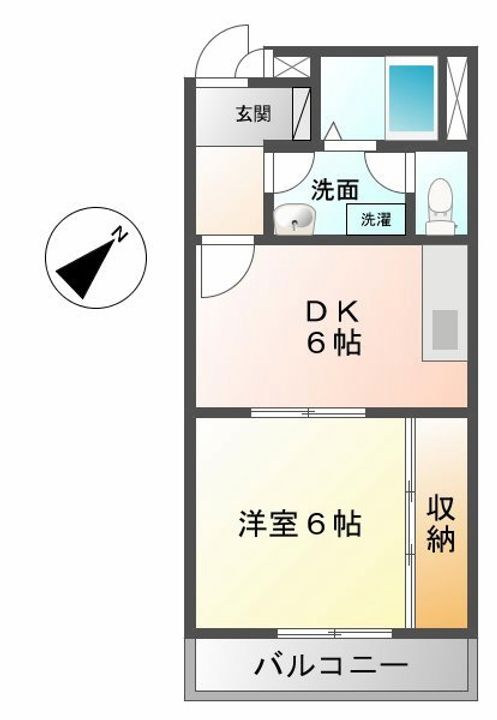 フロール神原の間取り