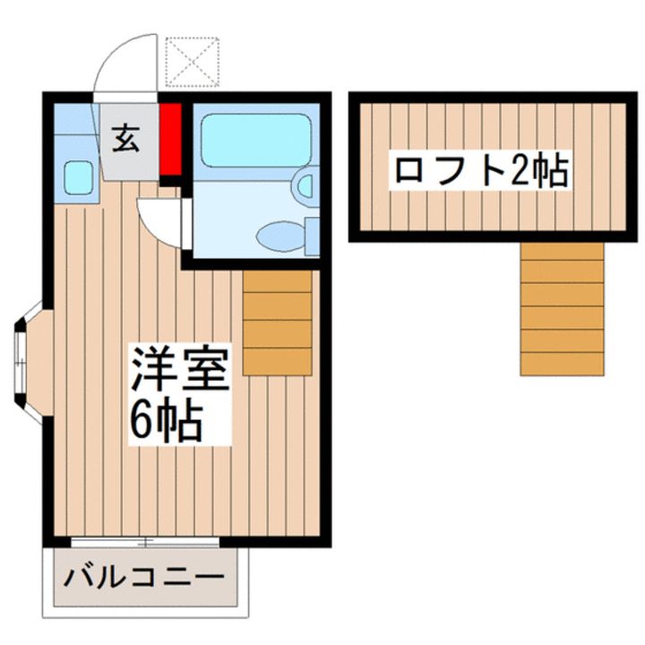 東京都江戸川区平井4(アパート)の賃貸物件の間取り