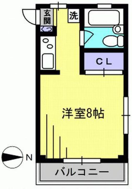 東京都大田区蒲田2(マンション)の賃貸物件の間取り