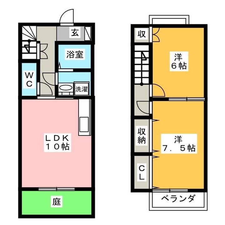 岐阜県岐阜市柳津町南塚2(一戸建)の賃貸物件の間取り