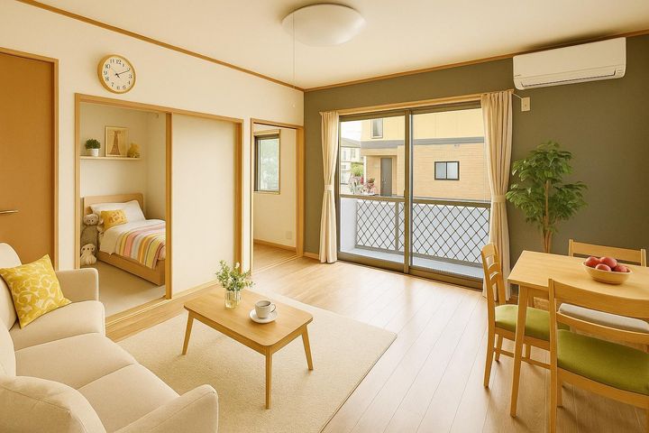プロムナード秋葉Bの居間