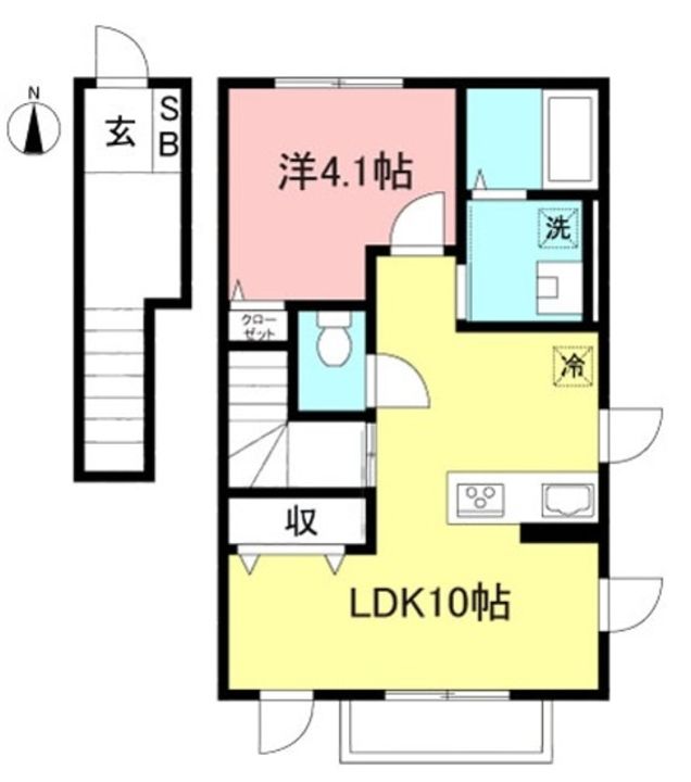 東京都小金井市本町1(アパート)の賃貸物件の間取り