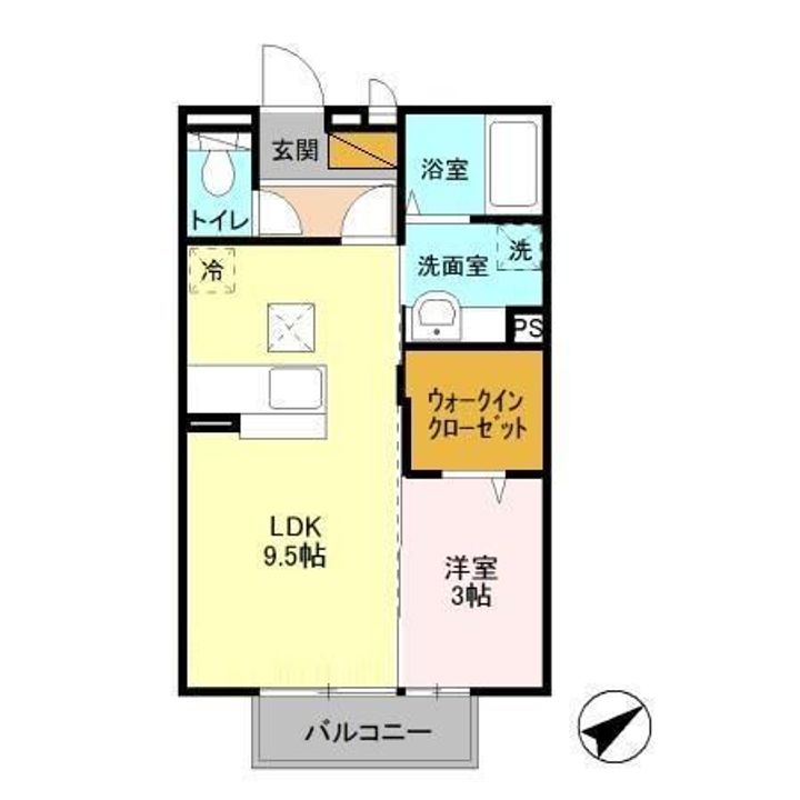 カトルセゾン藤ヶ丘の間取り