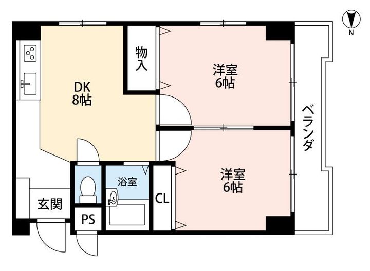 シティコート東扇町の間取り