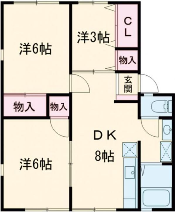 アルカディアEの間取り