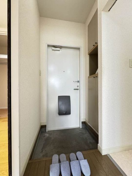 レーベンハイツ G棟の玄関
