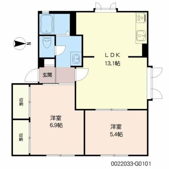 レーベンハイツ G棟の間取り