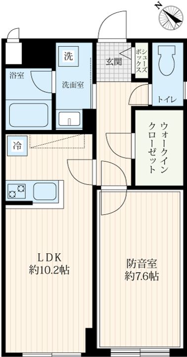 「防音マンション」VORT野方レジデンスの間取り