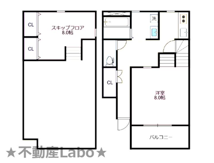 徳島県徳島市川内町沖島(アパート)の賃貸物件の間取り