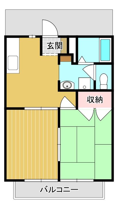 ユーハウスB棟の間取り