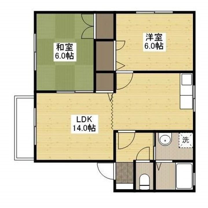 エスポワール曙ABの間取り