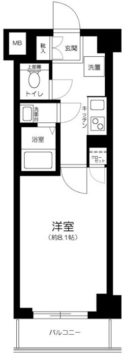 東京都練馬区南田中2(マンション)の賃貸物件の間取り