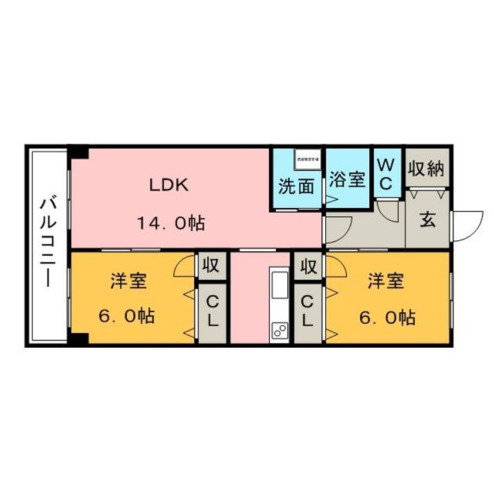 アーニスト国分の間取り