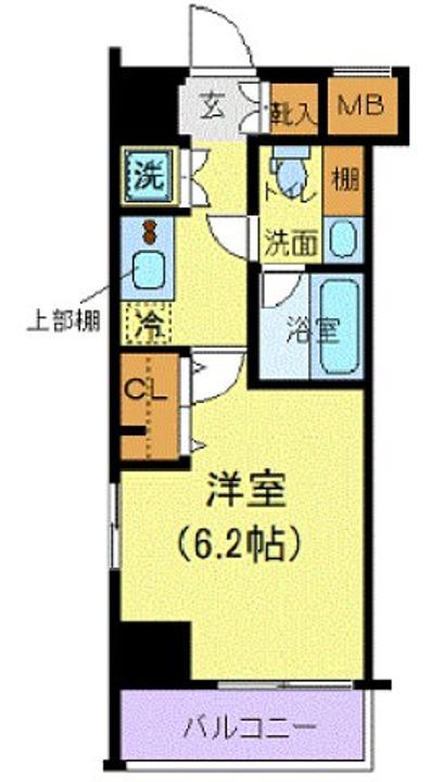 メイクスデザイン清澄白河アジールコートの間取り