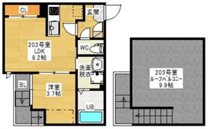Grandtic光南の間取り