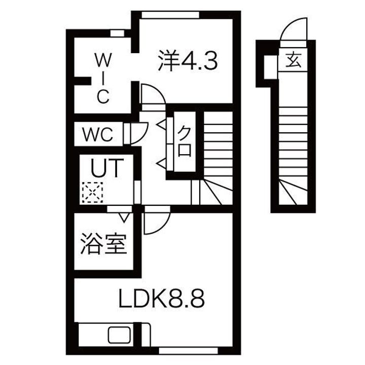 山形県東根市神町北1(アパート)の賃貸物件の間取り