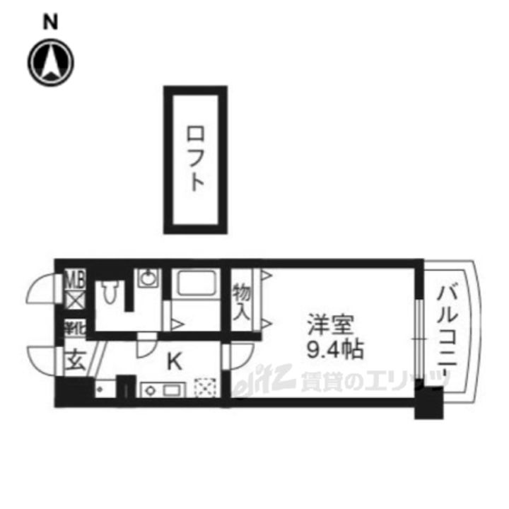 ジュネス四条烏丸の間取り