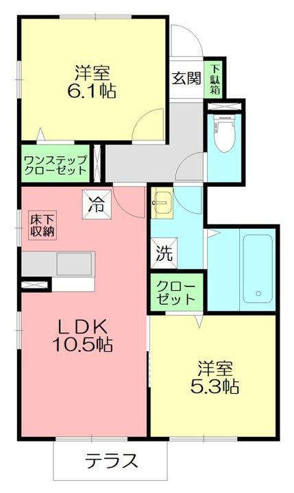 リバーハイムの間取り