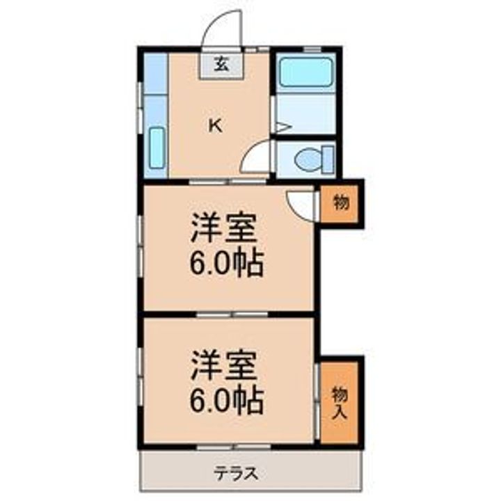 千葉県市川市北方町4(アパート)の賃貸物件の間取り