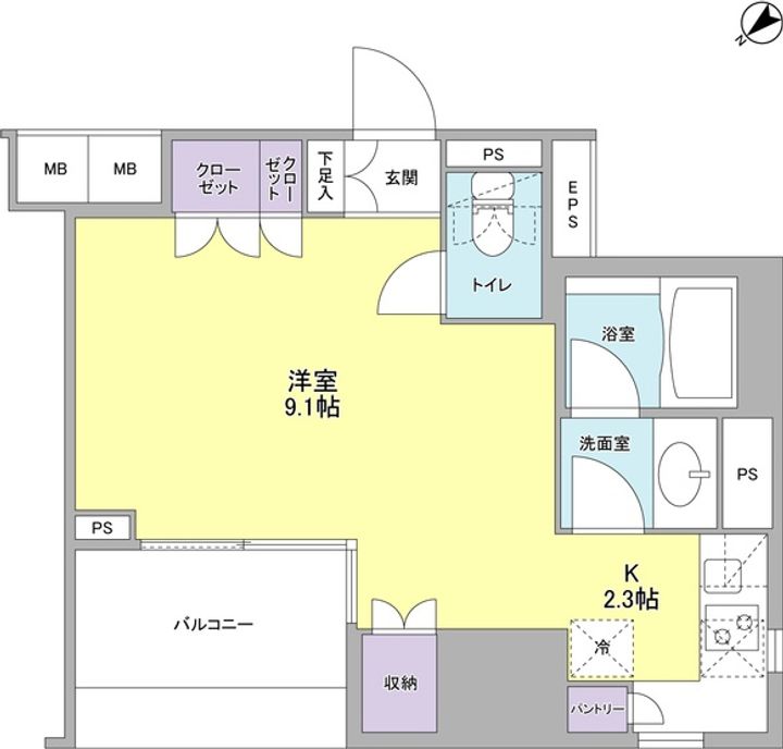 東京都豊島区南池袋2(マンション)の賃貸物件の間取り