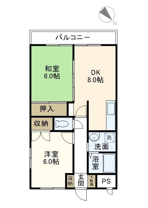 神奈川県横浜市戸塚区原宿2(マンション)の賃貸物件の間取り