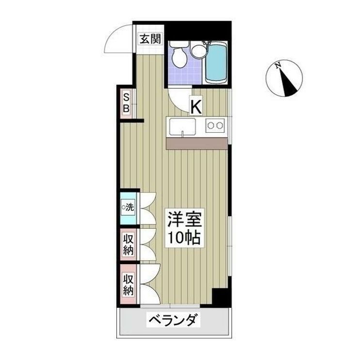 東京都中央区湊3(マンション)の賃貸物件の間取り