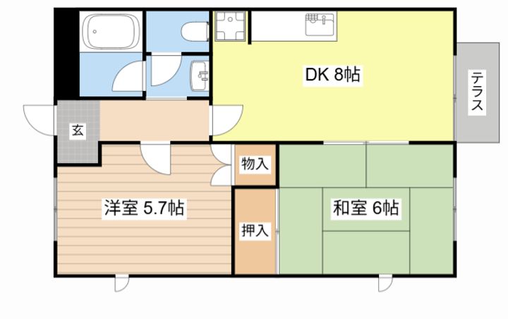 セラヴィの間取り