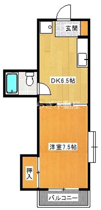 静岡県浜松市中央区安松町(マンション)の賃貸物件の間取り