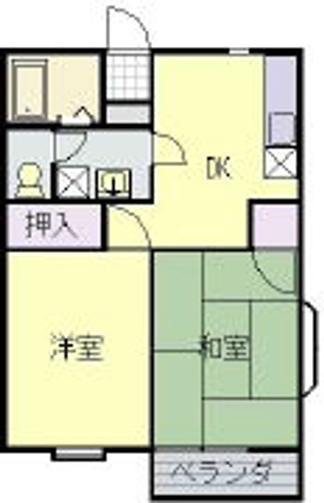 栃木県佐野市浅沼町(アパート)の賃貸物件の間取り