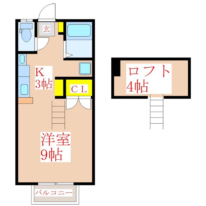 コーポ和の間取り
