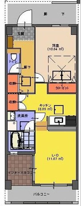 ルネス桜乃の間取り