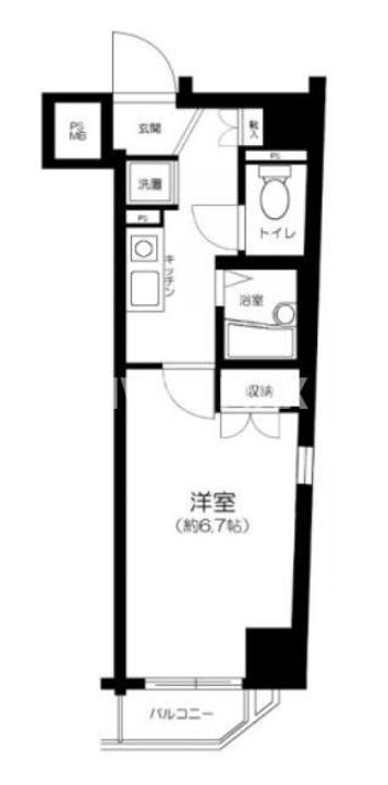 東京都港区白金3(マンション)の賃貸物件の間取り
