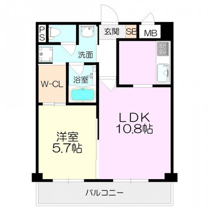 アウローラ武庫之荘の間取り