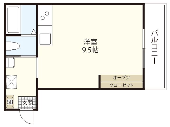 ソア長束の間取り