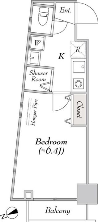 BluRock新宿河田町の間取り