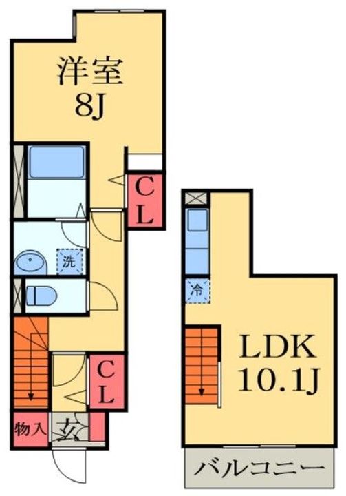 サンヴェール茂原Dの間取り