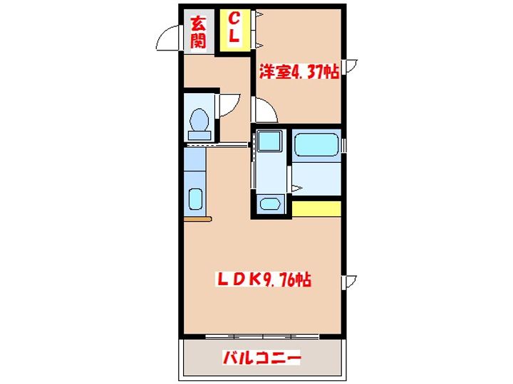 cube B棟の間取り
