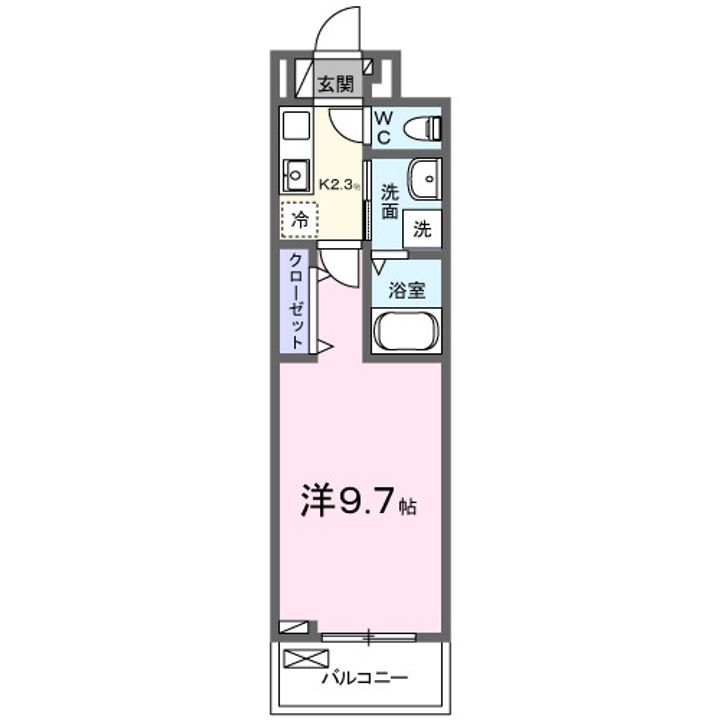 高知県高知市南宝永町(アパート)の賃貸物件の間取り