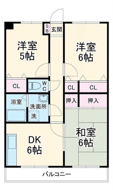 第9旭マンションの間取り