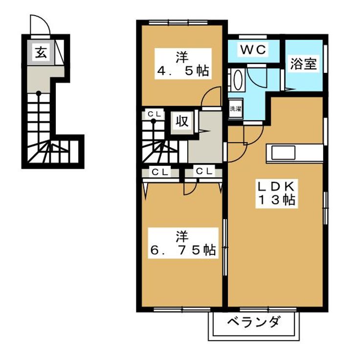 レジデンス B棟の間取り