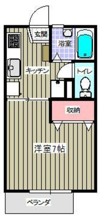 東京都日野市百草(アパート)の賃貸物件の間取り