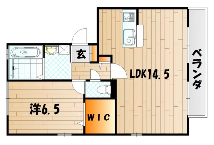山口県下関市形山みどり町(アパート)の賃貸物件の間取り