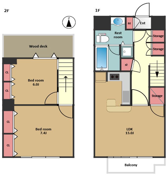 オークテラスの間取り