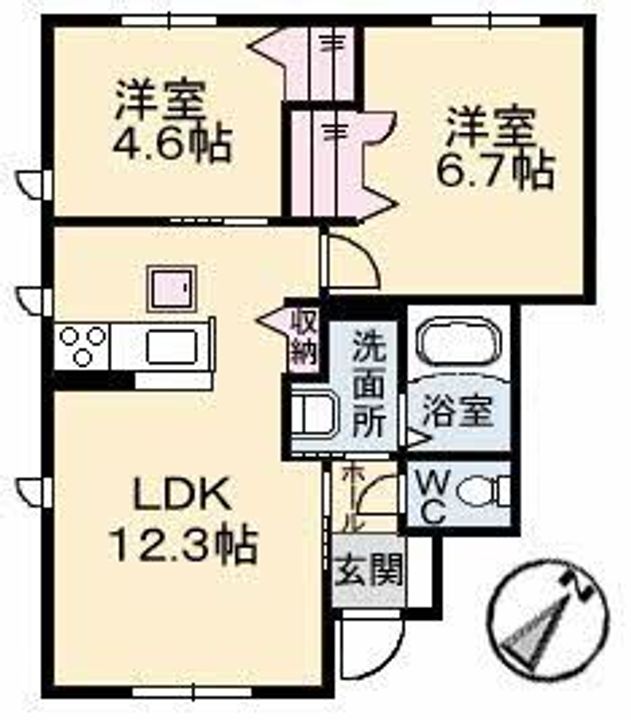 パフィオ A棟の間取り