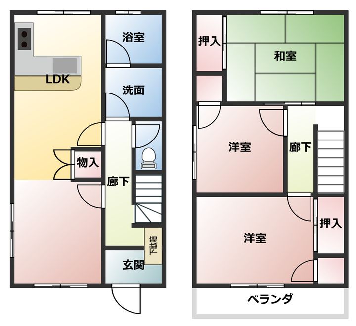 兵庫県尼崎市食満5(一戸建)の賃貸物件の間取り